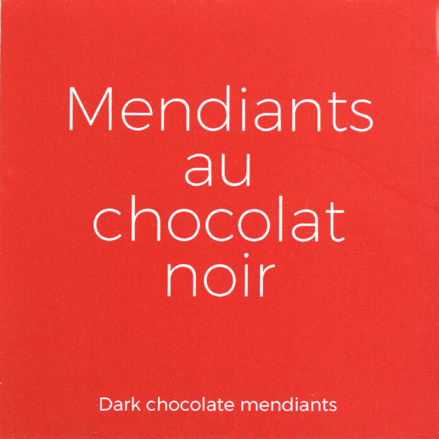 Mendiants au chocolat noir