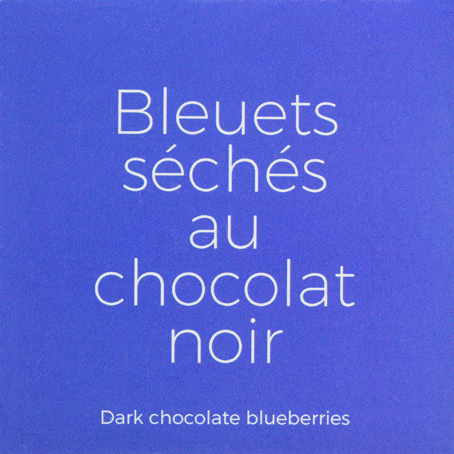 Bleuets séchés au chocolat noir