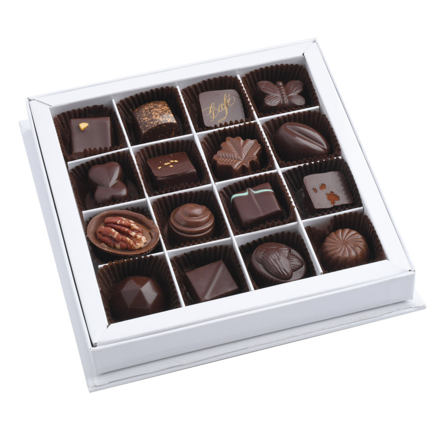 Coffret de 16 carrés de chocolat - 4 recettes 🥖